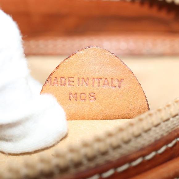 CELINE Macadam Canvas Hand Bag PVC Leather Brown Auth yk13181 - Picture 12 of 16